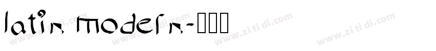 latin modern字体转换